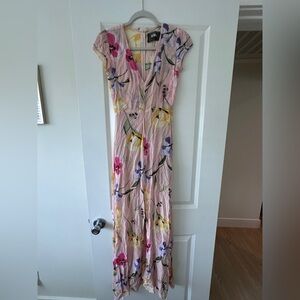 Reformation Floral Pink Maxi Dress
